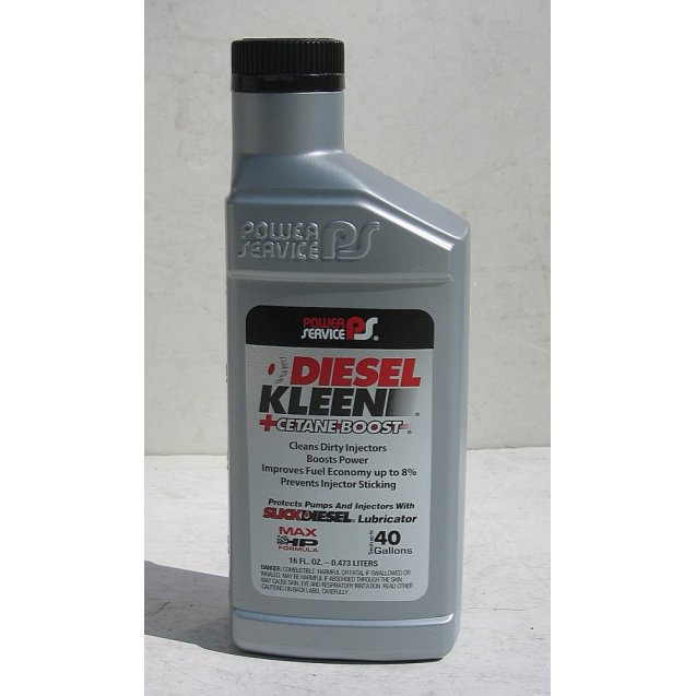 Присадка летняя к дизельному топливу антигель Power Service Diesel Fuel Supplement + Cetane Boost 16oz /0,473л 