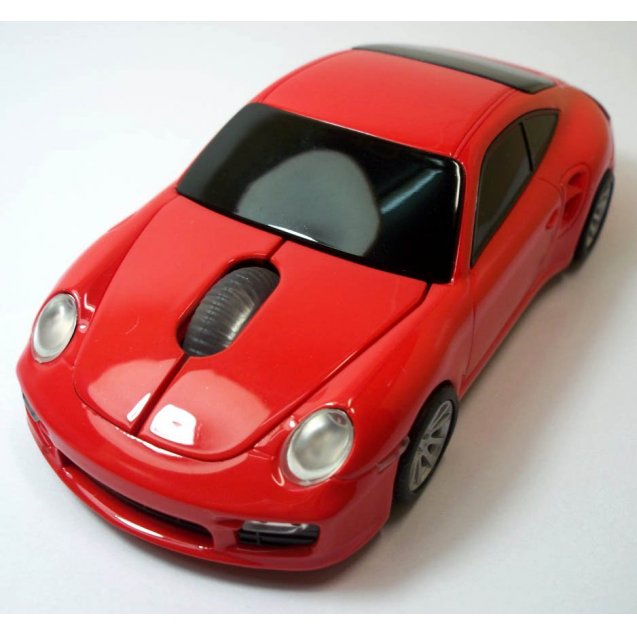мышка компьютерная беспроводная Porsche красная