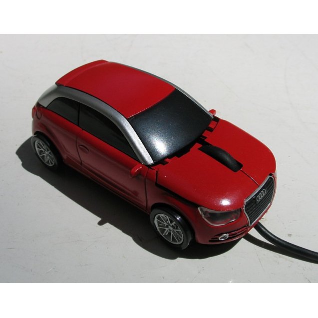 мышка компьютерная проводная Audi A1 красная