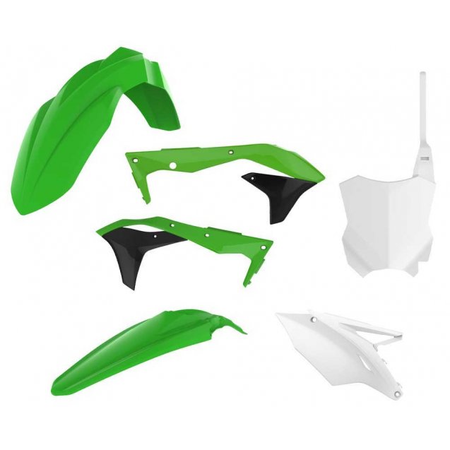 Пластик Polisport MX kit - Kawasaki (16-) [Green/White]