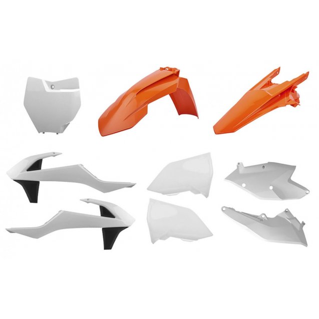 Пластик Polisport MX kit - KTM (16-) [Orange/White]