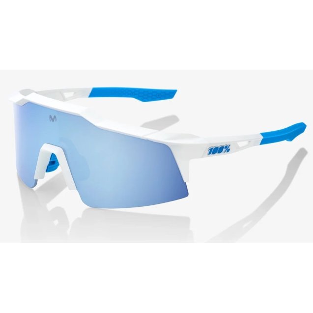 Окуляри Ride 100% SPEEDCRAFT SL - Movistar Team White - HiPER Blue Multilayer Mirror Lens