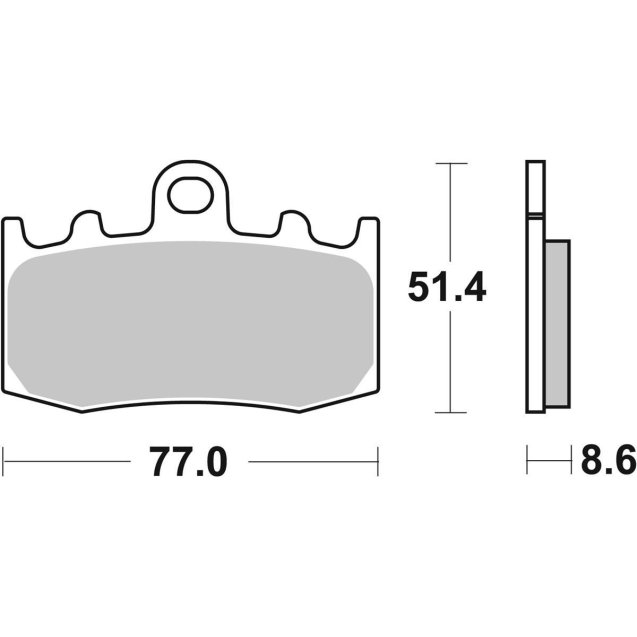 Гальмівні колодки SBS Track Days Front Brake Pads