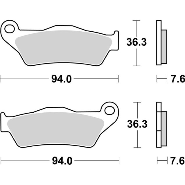 Гальмівні колодки SBS Racing Rear Brake Pads