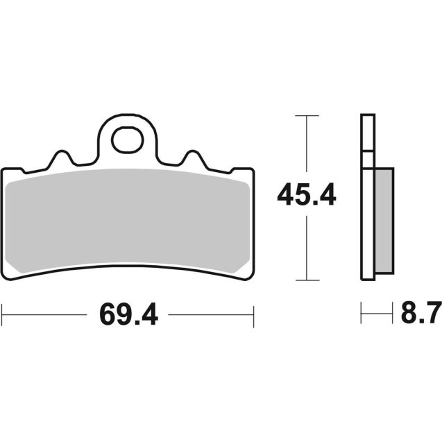 Гальмівні колодки SBS Standard Brake Pads