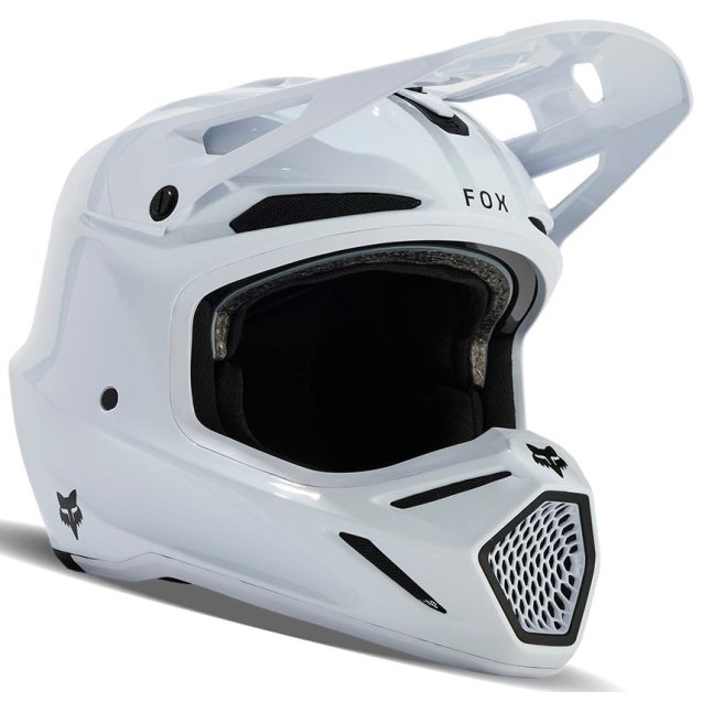 Шолом FOX V3 RS CARBON SOLID HELMET [White]