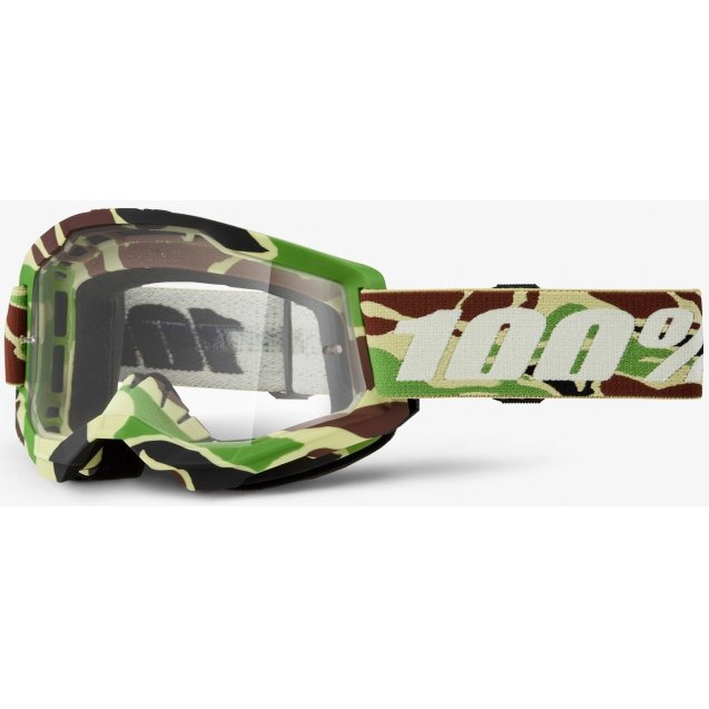 Окуляри 100% STRATA 2 Goggle War Camo - Clear Lens