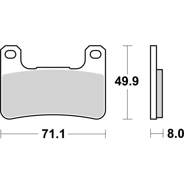 Гальмівні колодки SBS Performance Front Brake Pads