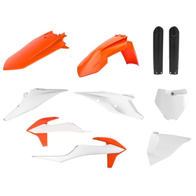 Пластик Polisport MX kit - KTM (19-) [Orange/White]
