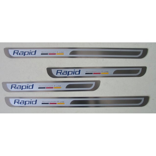 Skoda Rapid / Rapid Spaceback накладки защитные  на пороги дверных проемов