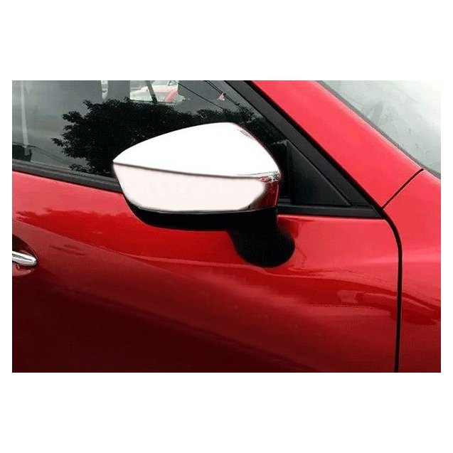 Mazda CX-5 2017+ накладки хром на зеркала цельные 