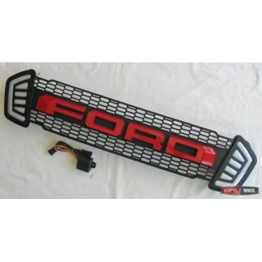 Ford Ranger T7 решетка радиатора с LED DRL красный лого