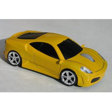 мышка компьютерная беспроводная Ferrari F430 желтая