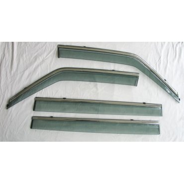 Infiniti QX80 2017+ ветровики дефлекторы окон ASP с молдингом нержавеющей стали / sunvisors