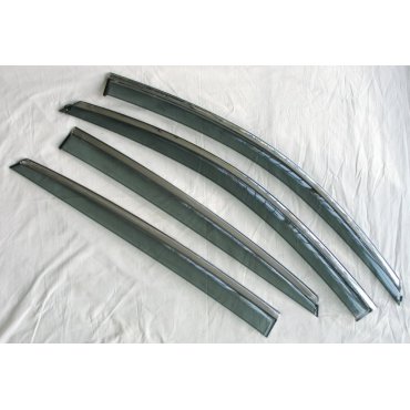 Honda Accord 10 2018+ ветровики дефлекторы окон ASP с молдингом нержавеющей стали / sunvisors