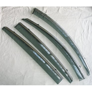 Honda HR-V 2015+ ветровики дефлекторы окон ASP с молдингом нержавеющей стали / sunvisors