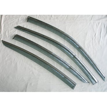 Lexus ES 2018+  ветровики дефлекторы окон ASP с молдингом нержавеющей стали / sunvisors