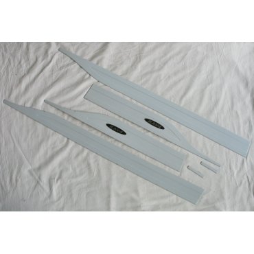 Toyota RAV 4 2019+ молдинги дверные хром тип A черный лого