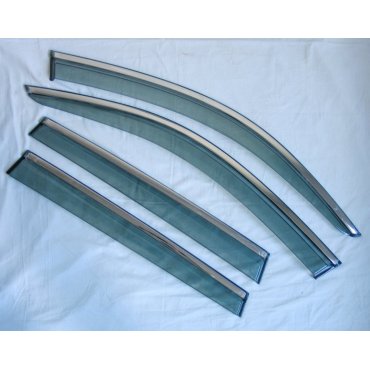 BMW X3 G01 2018+ ветровики дефлекторы окон ASP с молдингом нержавеющей стали / sunvisors