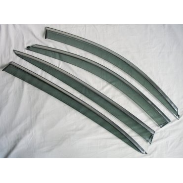 BMW 5 серии G30 2017+ ветровики дефлекторы окон ASP с молдингом нержавеющей стали / sunvisors