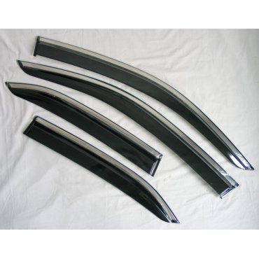 Lexus UX 2019+ ветровики дефлекторы окон ASP с молдингом нержавеющей стали / sunvisors