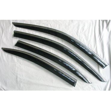 Skoda Superb 3 2015+ ветровики дефлекторы окон ASP с молдингом нержавеющей стали / sunvisors