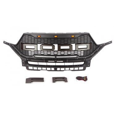 Ford Explorer Mk6 2020+ решетка радиатора с LED огнями в стиле Raptor