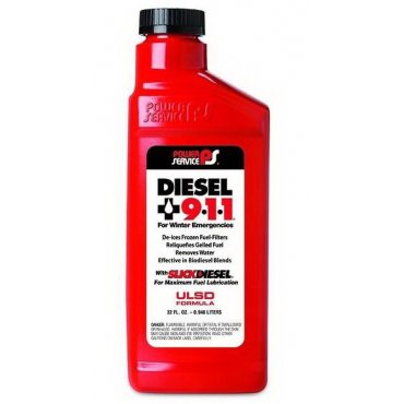 Присадка размораживатель  зимняя к дизельному топливу антигель Power Service Diesel 911 16oz /0,473л