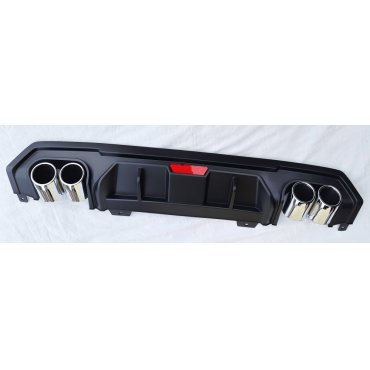 Honda Civic 2016+ седан накладка на задний бампер диффузор 4 патрубка