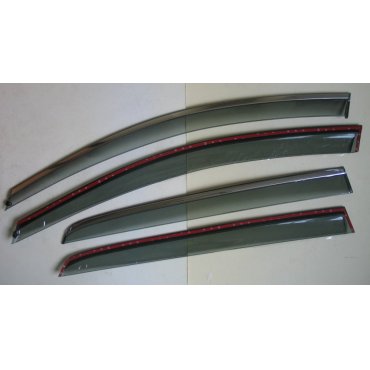 Volkswagen Golf 7 ветровики дефлекторы окон  ASP с молдингом нержавеющей стали / sunvisors