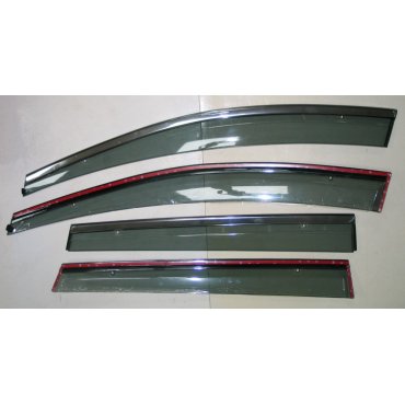 Ford Kuga 2 ветровики дефлекторы окон  ASP с молдингом нержавеющей стали / sunvisors