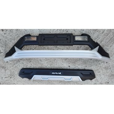 Toyota RAV 4 2019+  накладки передняя и задняя на бамперы Bodykit