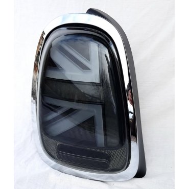 Mini Cooper F55/ F56/ F57 оптика задняя LED Union Jack с молдингом  стиль черная