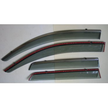 Mitsubishi ASX 2013  ветровики дефлекторы окон  ASP с молдингом нержавеющей стали / sunvisors