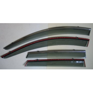 Mazda CX-5 ветровики дефлекторы окон  ASP с молдингом нержавеющей стали / sunvisors