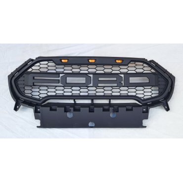 Ford Ecosport 2016+ решетка радиатора с LED огнями в стиле Raptor KRN