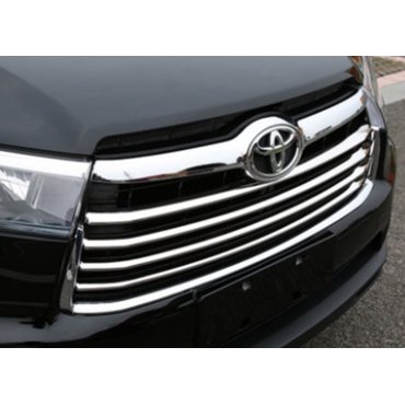 Toyota Highlander XU50 2014 накладки хром  на решетку радиатора SS