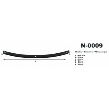 Nissan Qashqai J10 Mk1 накладка защитная на задний бампер полиуретановая