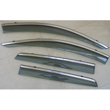 Suzuki SX-4 S-Cross  ветровики дефлекторы окон ASP с молдингом нержавеющей стали / sunvisors