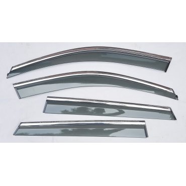 Land Rover Discovery Sport 2015+ ветровики дефлекторы окон ASP с молдингом нержавеющей стали / sunvisors