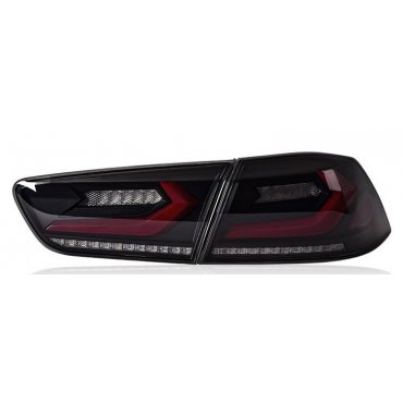 Mitsubishi Lancer X оптика задняя черная стиль Corvette C7 CP