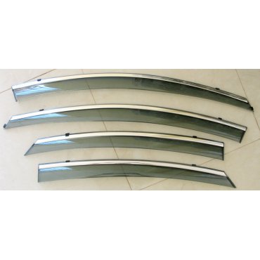 Hyundai Sonata YF  ветровики дефлекторы окон ASP с молдингом нержавеющей стали / sunvisors