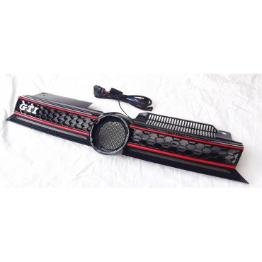 Volkswagen Golf 6 решетка радиатора в стиле GTI с LED 