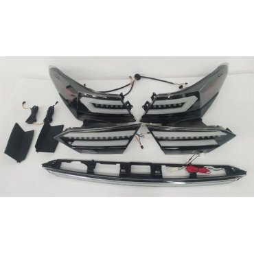 Toyota Camry XV70 2018+ оптика задняя LED альтернативная тюнинг черная тонированная Set стиль ZW