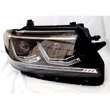 Volkswagen Tiguan L 2016+ оптика передняя черная Full LED 2020 look 