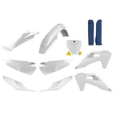 Пластик Polisport MX kit - Husqvarna (19-) [White/Blue]