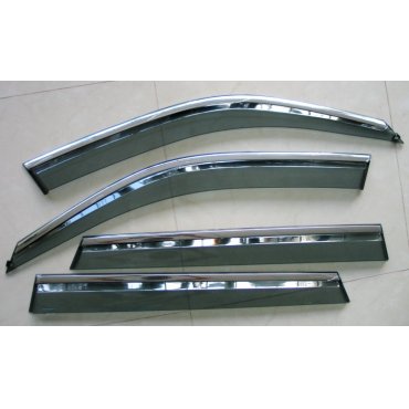 BMW X5 F15  ветровики дефлекторы окон ASP с молдингом нержавеющей стали / sunvisors