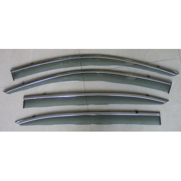 Honda Accord 9 ветровики дефлекторы окон ASP с молдингом нержавеющей стали / sunvisors