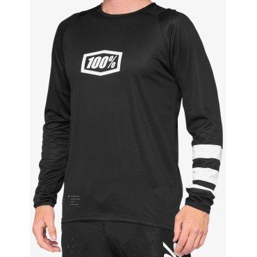 Джерсі 100% R-CORE Jersey [Black/White]