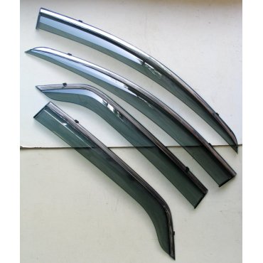 Ford Ecosport ветровики дефлекторы окон ASP с молдингом нержавеющей стали / sunvisors